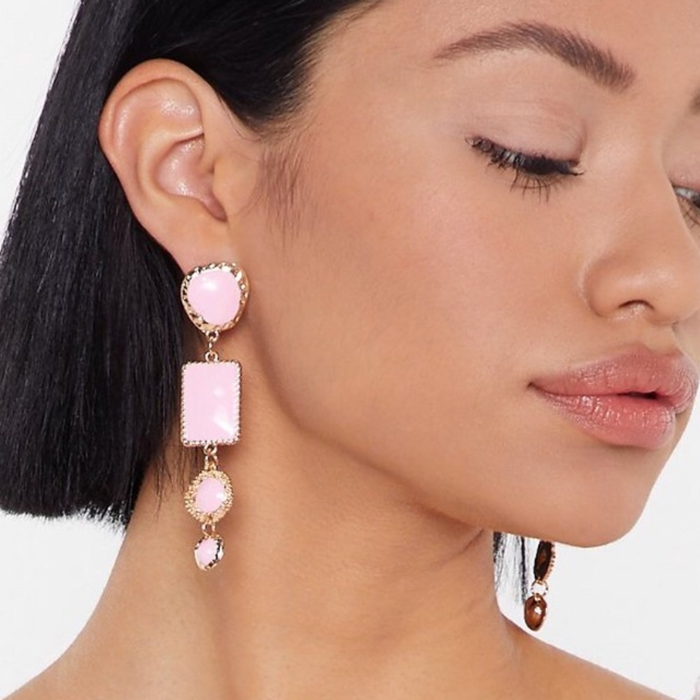 Pink Nasty Gal earrings